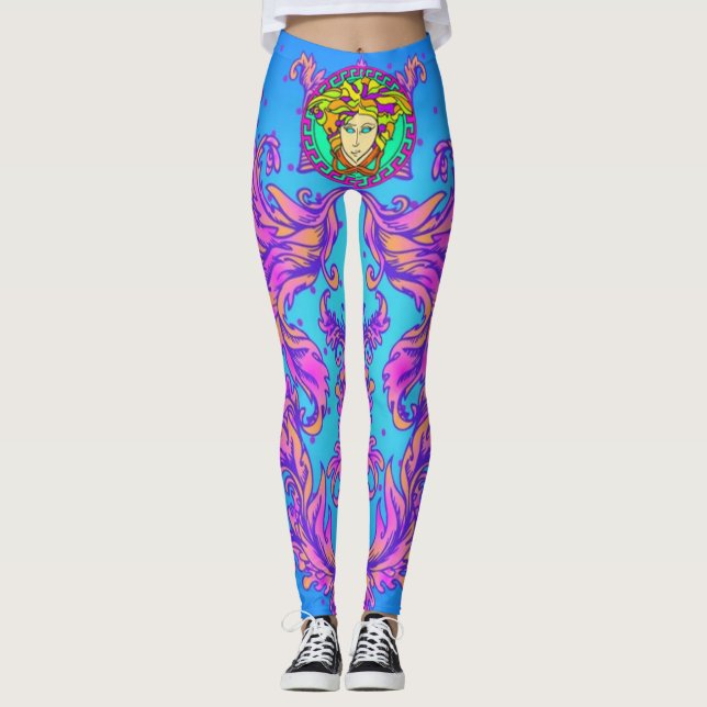 Der Designer von Pastel Medusa Leggings (Vorderseite)
