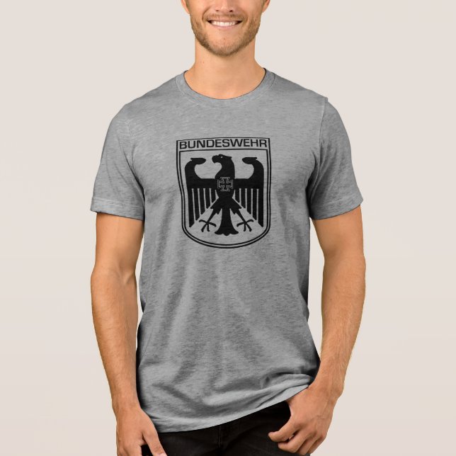 Der Deutsche Bundeswehr Adler Tri-Blend Shirt (Vorderseite)