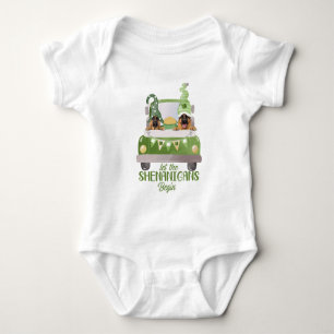 Der deutsche Hirte Ließ Die Schenaniden fangen an Baby Strampler