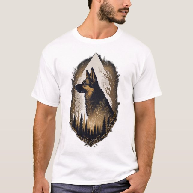 Der Deutsche Schäferhund 003 T-Shirt (Vorderseite)