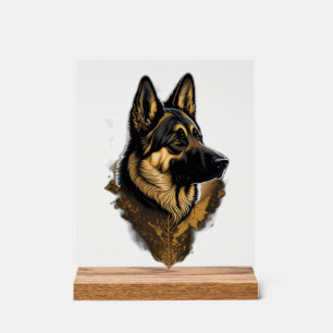 Der Deutsche Schäferhund 004  Acrylschild