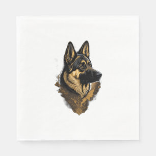 Der Deutsche Schäferhund 004 Serviette