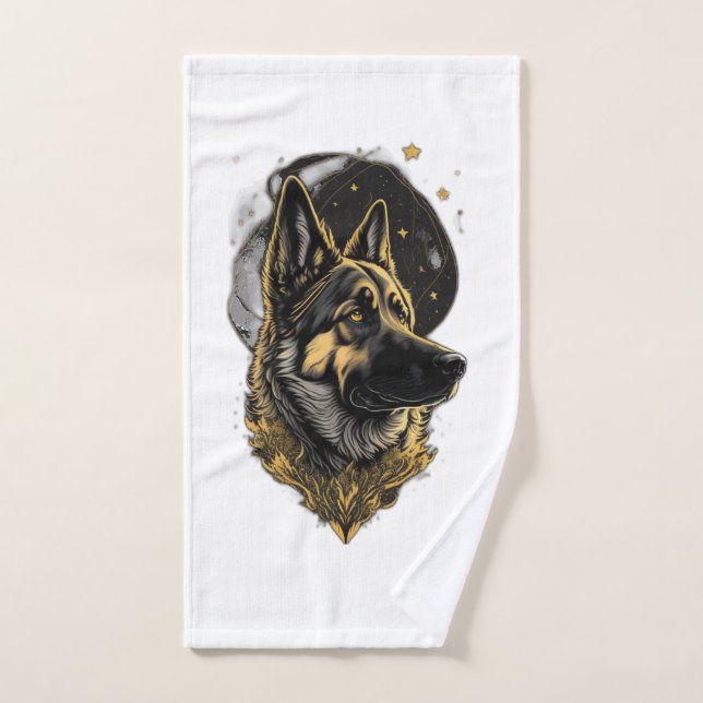 Der Deutsche Schäferhund 007 Handtuch (Handtuch)