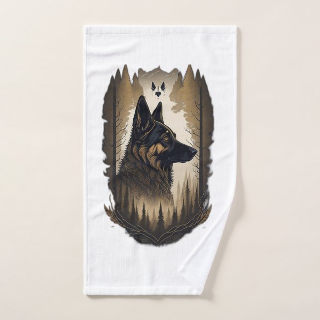 Der Deutsche Schäferhund 008  Handtuch (Handtuch)