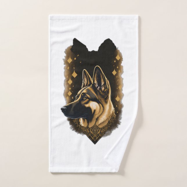 Der Deutsche Schäferhund 011  Handtuch (Handtuch)