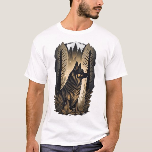 Der Deutsche Schäferhund 013  T-Shirt (Vorderseite)