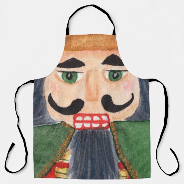 Der deutsche Soldat Nutcracker der traditionellen  Schürze (Vorderseite)