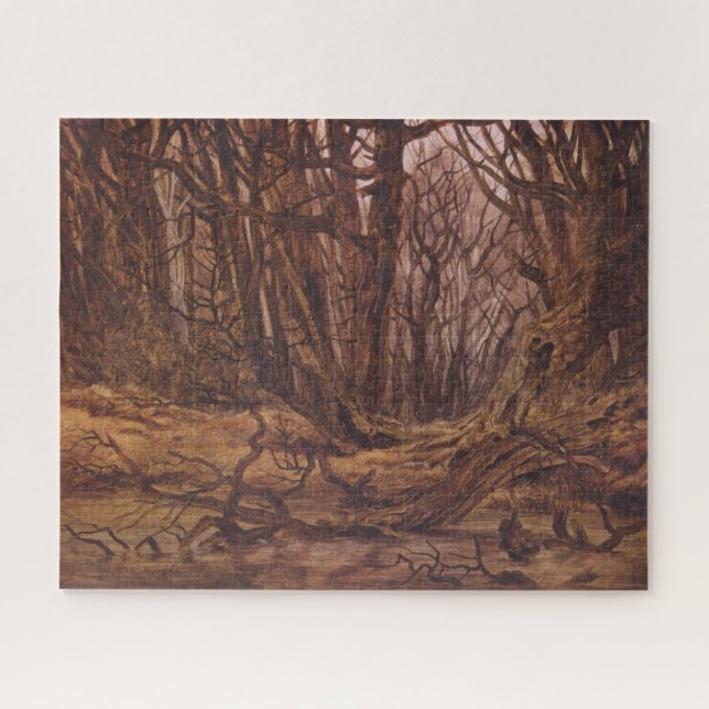 Der deutsche Wald in der Herbstsaison Puzzle (Horizontal)