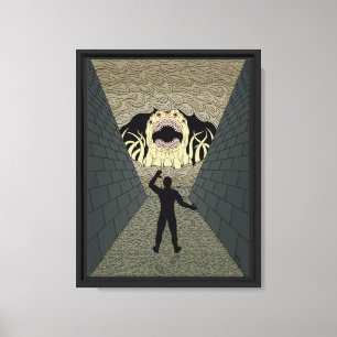Der Devourer kommt seltsame Horror-Kunst Leinwanddruck