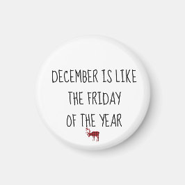 Der Dezember ist wie der Feiertag des Jahres nach Magnet