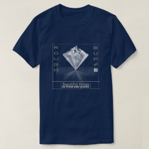 Der Diamant-T - Shirt der rauen und lederfarbenen