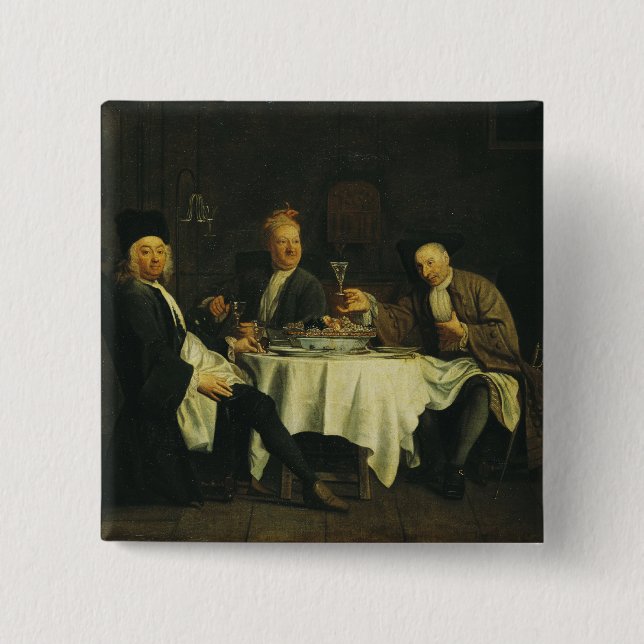 Der Dichter Alexis Piron am Tisch Button (Vorderseite)