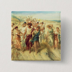 Der Dichter Anacreon (570-485 BC) mit seinen Button