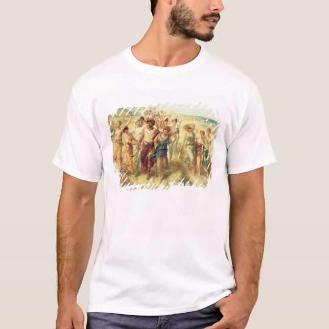 Der Dichter Anacreon (570-485 BC) mit seinen T-Shirt (Vorderseite)