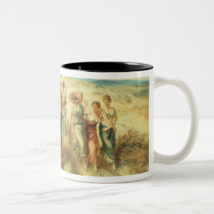Der Dichter Anacreon (570-485 BC) mit seinen Zweifarbige Tasse