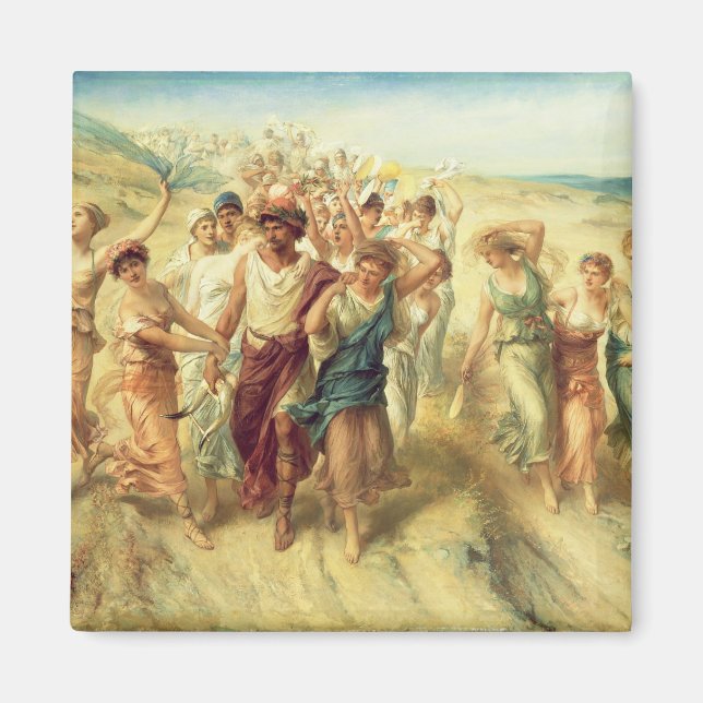 Der Dichter Anacreon (570-485 v. Chr.) mit seinen  Magnet (Vorne)