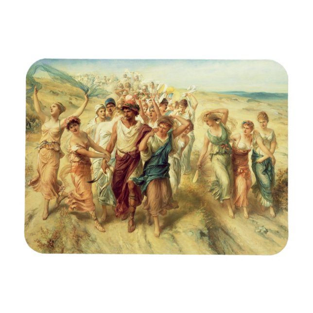 Der Dichter Anacreon (570-485 v. Chr.) mit seinen  Magnet (Horizontal)