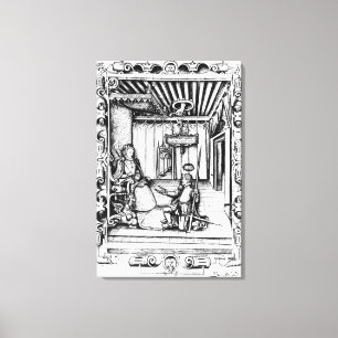 Der Dichter George Gascoigne Leinwanddruck