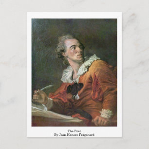 Der Dichter von Jean-Honore Fragonard Postkarte