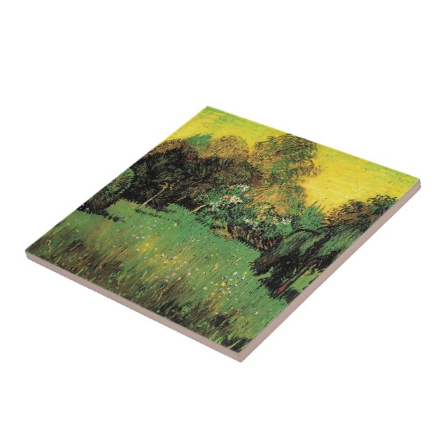 Der Dichtergarten von Vincent van Gogh. Fliese (Seite)