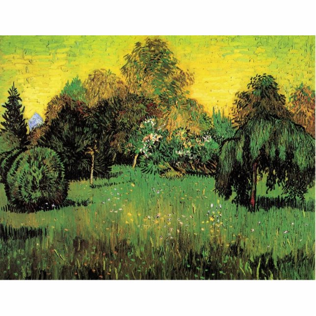 Der Dichtergarten von Vincent van Gogh. Freistehende Fotoskulptur (Vorne)