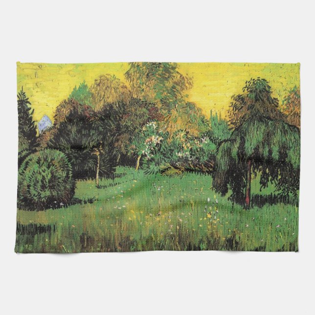 Der Dichtergarten von Vincent van Gogh. Geschirrtuch (Horizontal)