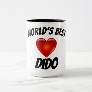 Der Dido-Herz-Tasse der Welt beste Zweifarbige Tasse