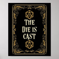 Der Die ist Cast D20 Dice Tabletop RPG