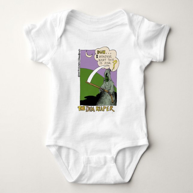 Der Dim Sensenmann Funny Halloween Cartoon Geschen Baby Strampler (Vorderseite)