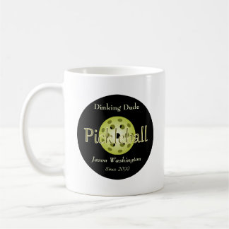 Der Dinking Dude Guy Pickleball Ball Kaffeetasse