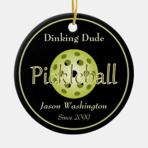 Der Dinking Typ Typ Pickleball Ball Keramik Ornament