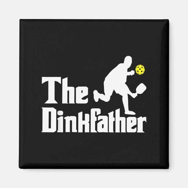 Der Dinkvater - lustiger Pickleball-Spieler Paddle Magnet (Vorne)
