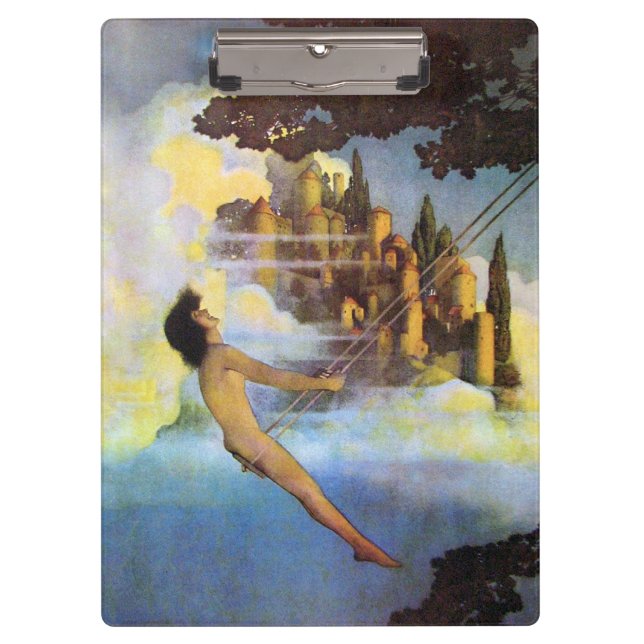 Der Dinky Vogel Vintages Maxfield Parrish Klemmbrett (Vorderseite)