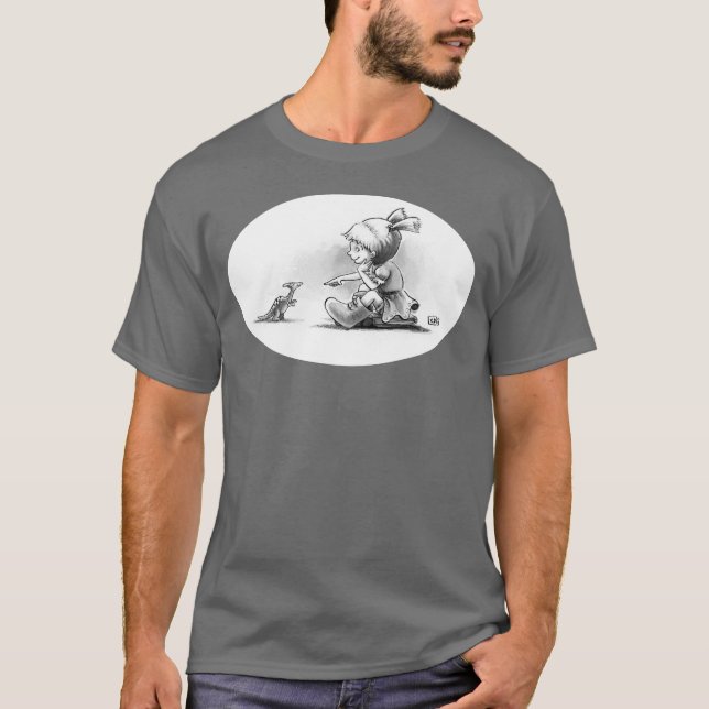 Der Dinosaurier-T-Shirt des Boos T-Shirt (Vorderseite)