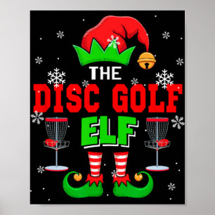 Der Disc Golf Weihnachts-Elfenhut Schuhe passend P Poster