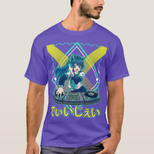 Der Disc Jockey Japanischer Anime DJ Musik Manga T-Shirt