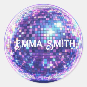 Der Disco-Kugel-Aufkleber Runder Aufkleber