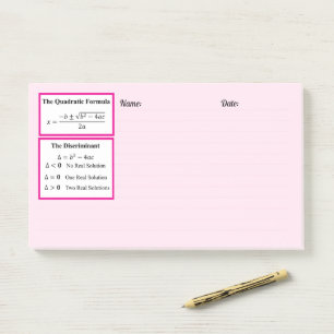 Der diskriminierende und der unberechenbare Formel Post-it Klebezettel