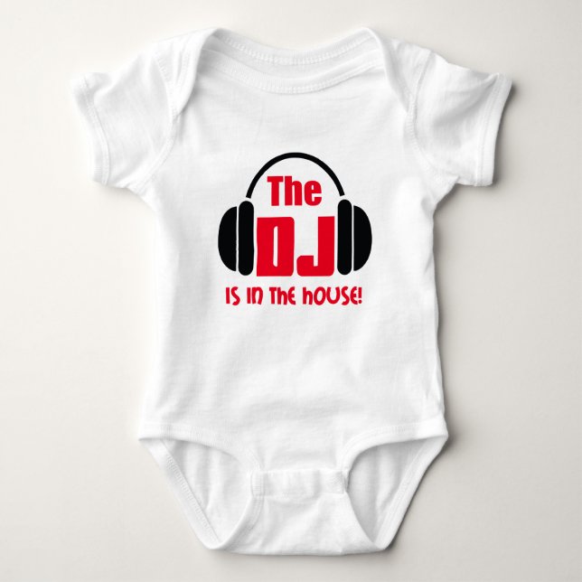 Der DJ Baby Strampler (Vorderseite)