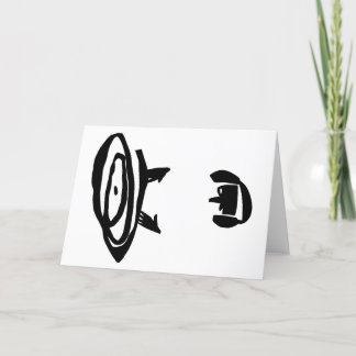 DER DJ MIT KOPFANGEN DANKESKARTE