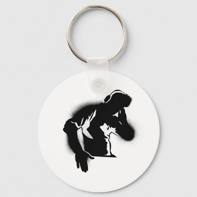 Der DJ Schlüsselanhänger (Vorderseite)