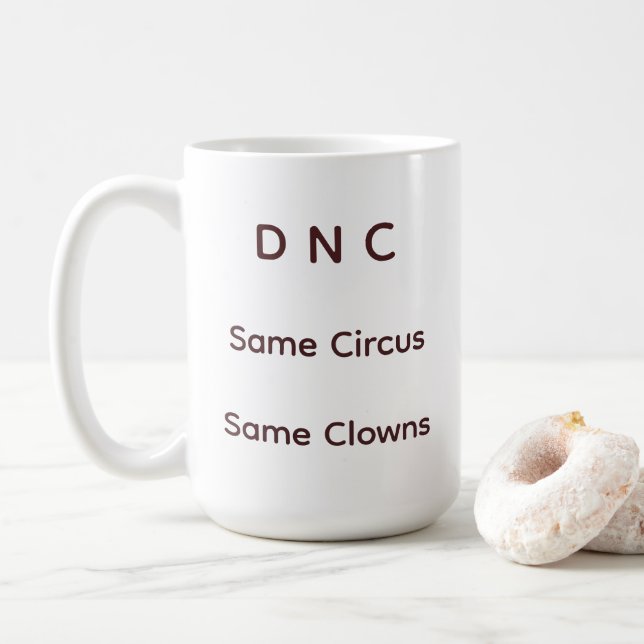 Der DNC-Zirkus Kaffeetasse (Mit Donut)