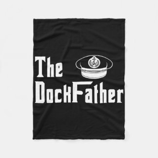 Der Dock Vater Kapitän Des Bootes Vater Lustiger V Fleecedecke