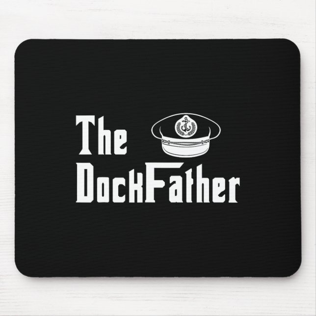 Der Dock Vater Kapitän Des Bootes Vater Lustiger V Mousepad (Vorne)