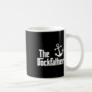 Der Dockfather Lustiges Boot Anglerboot Vater Capt Kaffeetasse