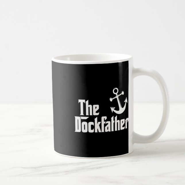 Der Dockvater Funny Boat Vater Capt Kaffeetasse (Rechts)