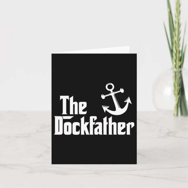 Der Dockvater Funny Boat Vater Capt Karte (Vorderseite)