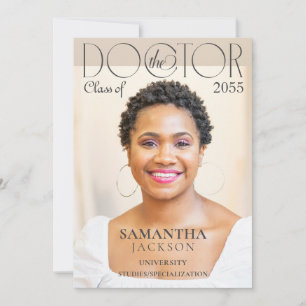 Der Doctor Chic Foto Magazine Doctoral Abschluss Einladung