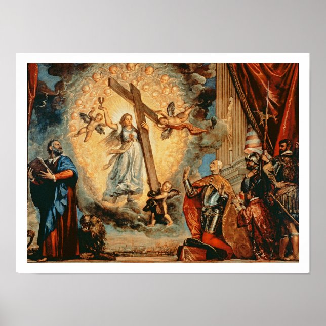 Der Doge Grimani kniet vor dem Glauben Poster (Vorne)