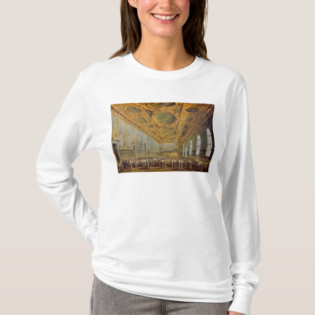 Der Doge von Venedig dem Rat dankend T-Shirt (Vorderseite)
